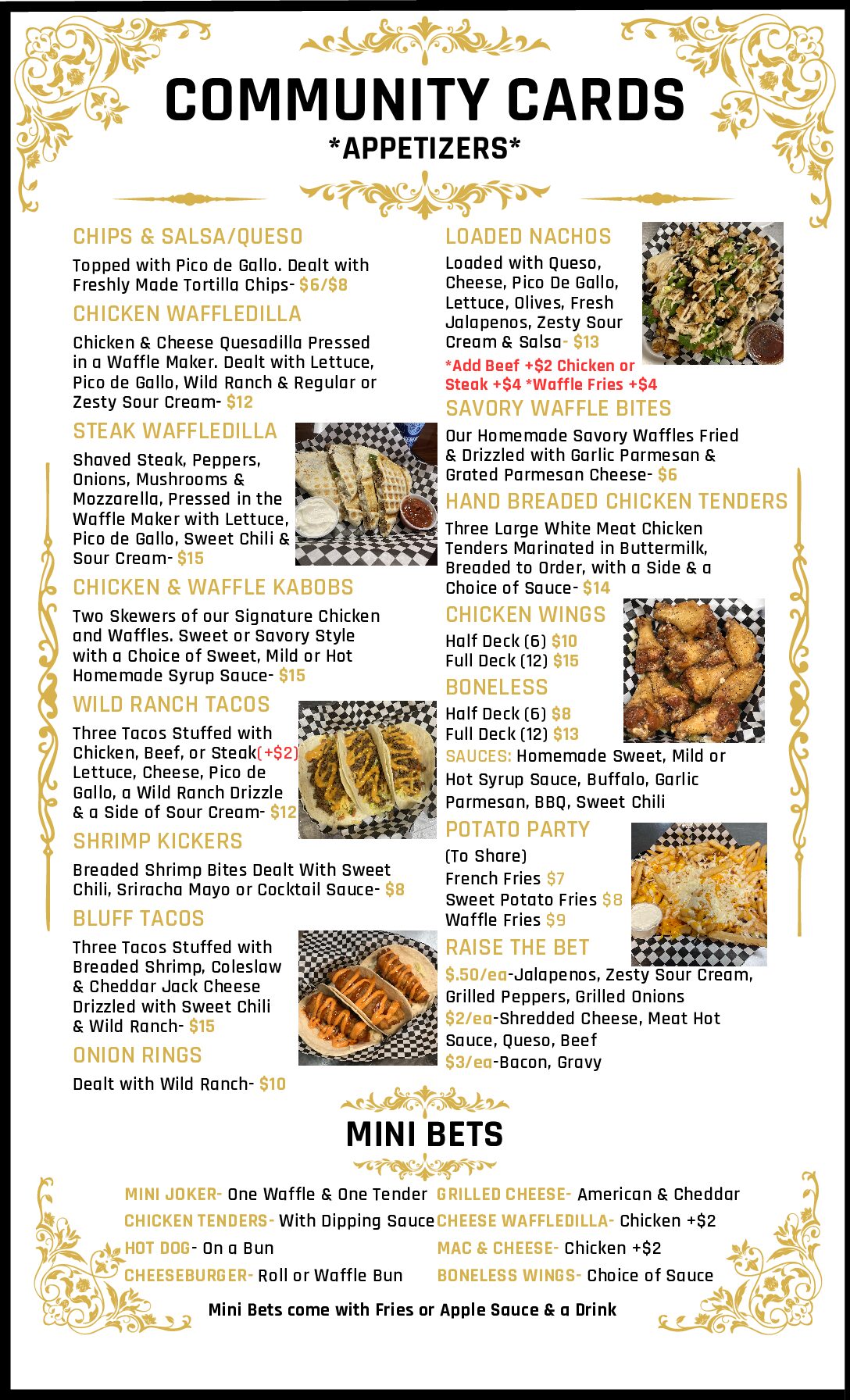 Waffles R Wild Foley Menu | wafflesrwild